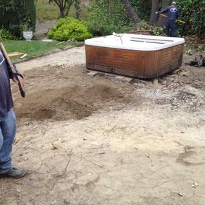 Garden area is tidied up and balanced