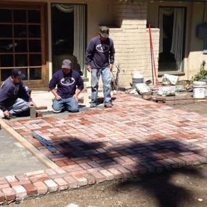 New terrace being built